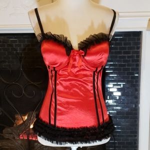 PlayBoy Red and Black Courset